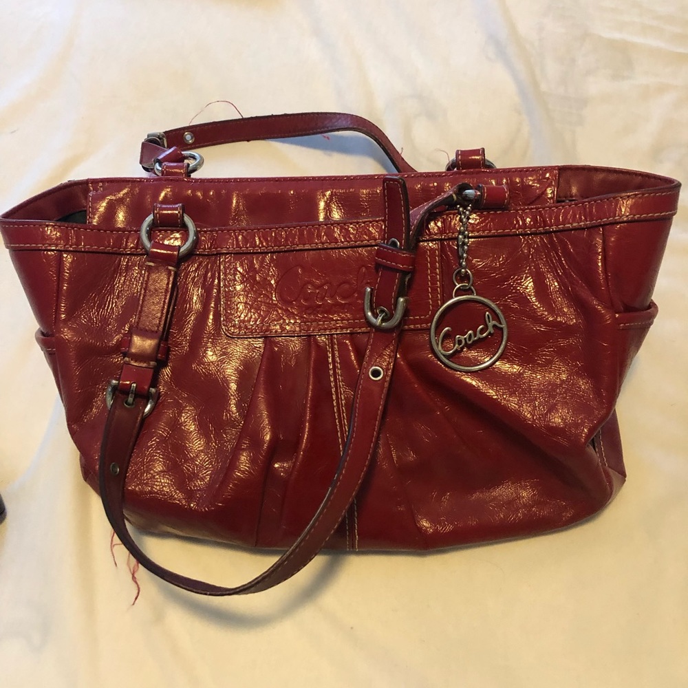 Red Paton Coach Purse